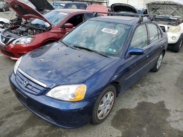 HONDA CIVIC 2002 with VIN 2HGES26722H505229 - Photo from auction