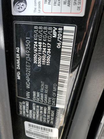 Photo 14 from auction – 2018 MERCEDES-BENZ METRIS with VIN WD4PG2EE7J3493501