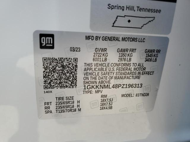 Photo 14 from auction – 2023 GMC ACADIA SLT with VIN 1GKKNML48PZ196313