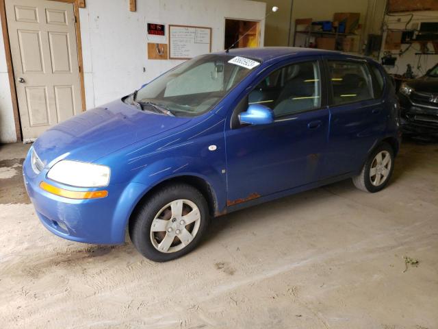 CHEVROLET AVEO BASE 2007 with VIN KL1TD666X7B776156 - Photo from auction
