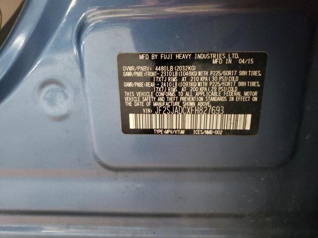 Photo 14 from auction – 2015 SUBARU FORESTER 2 with VIN JF2SJADCXFH827693