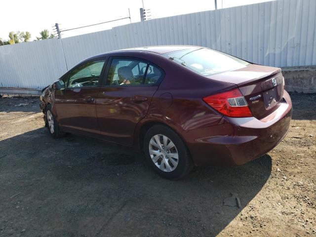 Photo 2 from auction – 2012 HONDA CIVIC LX with VIN 2HGFB2F56CH591357