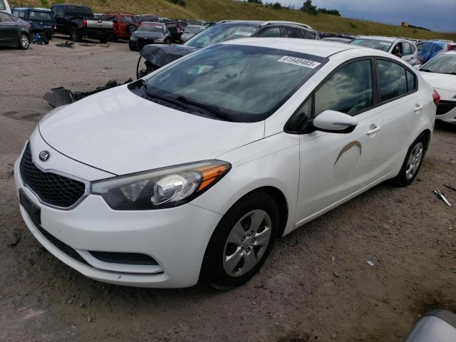 KIA FORTE LX 2016 with VIN KNAFX4A63G5592553 - Photo from auction