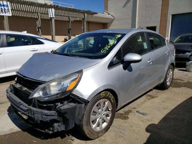 KIA RIO LX 2014 with VIN KNADM4A33E6334773 - Photo from auction