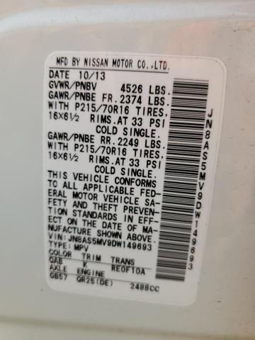 Photo 14 from auction – 2013 NISSAN ROGUE S with VIN JN8AS5MV9DW149693