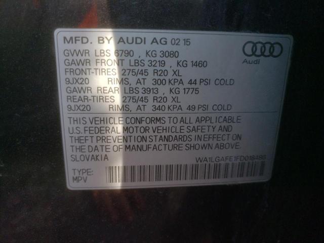 Photo 14 from auction – 2015 AUDI Q7 PREMIUM with VIN WA1LGAFE1FD018486