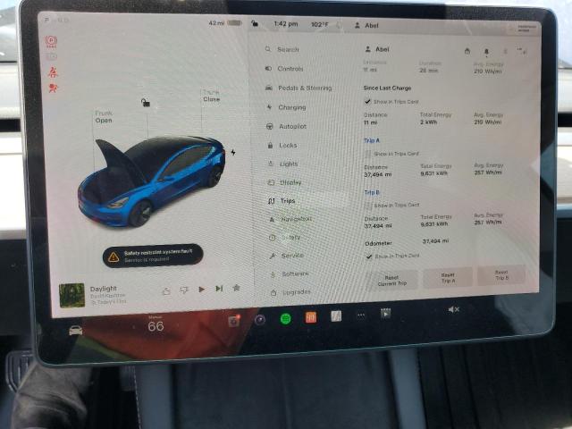 Photo 9 from auction – 2021 TESLA MODEL 3 with VIN 5YJ3E1EA8MF031753