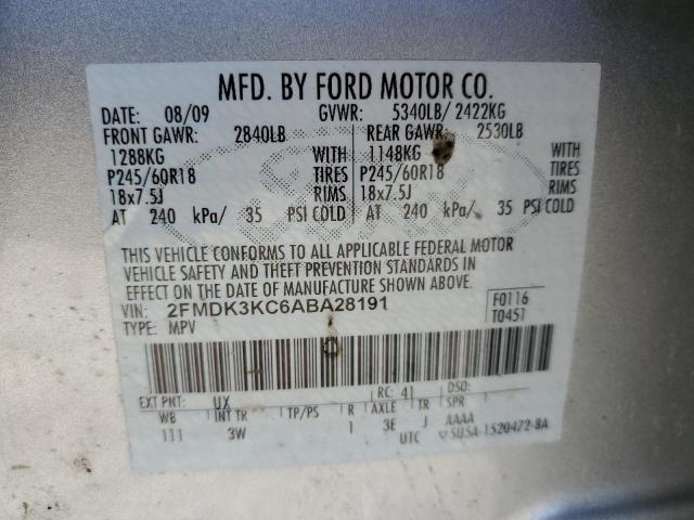 Photo 14 from auction – 2010 FORD EDGE LIMIT with VIN 2FMDK3KC6ABA28191