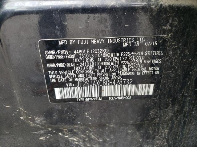Photo 14 from auction – 2016 SUBARU FORESTER 2 with VIN JF2SJAXC8GH428732