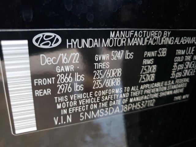 Photo 14 from auction – 2023 HYUNDAI SANTA FE S with VIN 5NMS3DAJ8PH537112