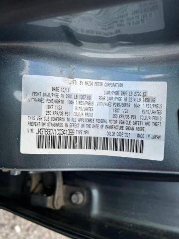 Photo 10 from auction – 2012 MAZDA CX-9 with VIN JM3TB3CV1C0341399