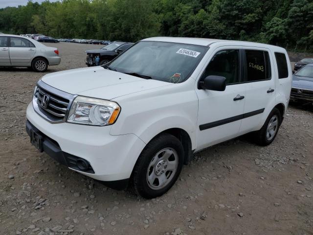 HONDA PILOT LX 2014 with VIN 5FNYF4H20EB008431 - Photo from auction