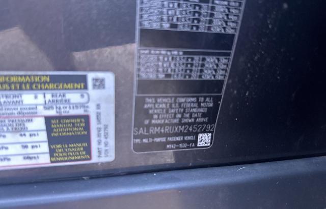 Photo 10 from auction – 2021 LAND ROVER DISCOVERY with VIN SALRM4RUXM2452792