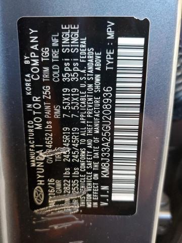 Photo 14 from auction – 2016 HYUNDAI TUCSON LIM with VIN KM8J33A25GU208936