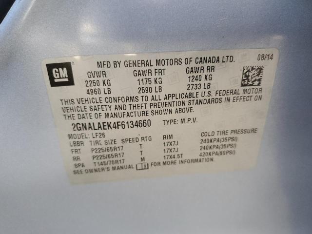 Photo 14 from auction – 2015 CHEVROLET EQUINOX LS with VIN 2GNALAEK4F6134660
