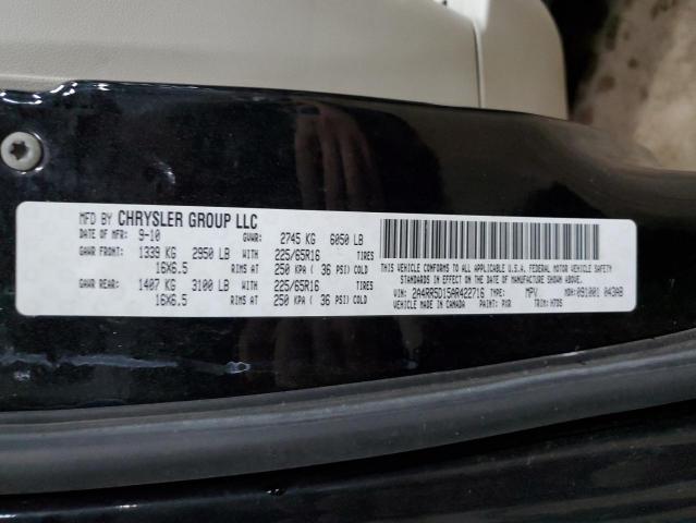 Photo 14 from auction – 2010 CHRYSLER TOWN & COU with VIN 2A4RR5D15AR422716