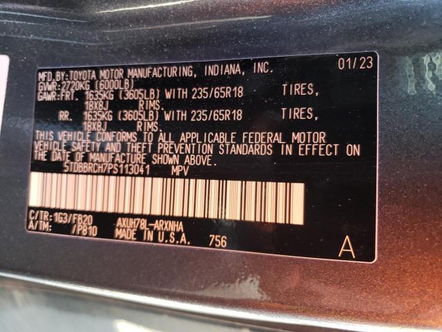 Photo 14 from auction – 2023 TOYOTA HIGHLANDER with VIN 5TDBBRCH7PS113041