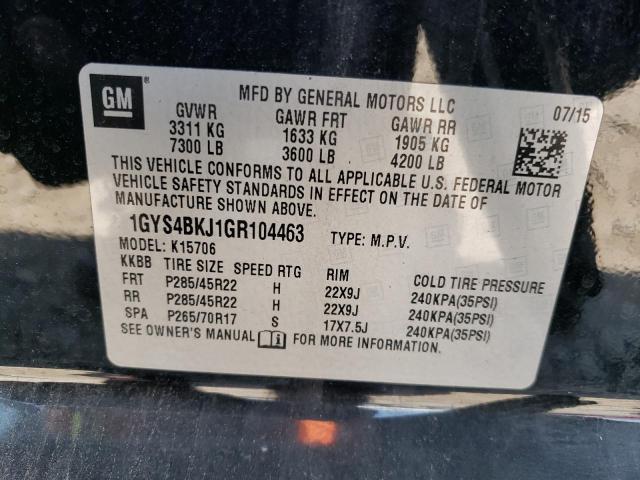 Photo 14 from auction – 2016 CADILLAC ESCALADE L with VIN 1GYS4BKJ1GR104463