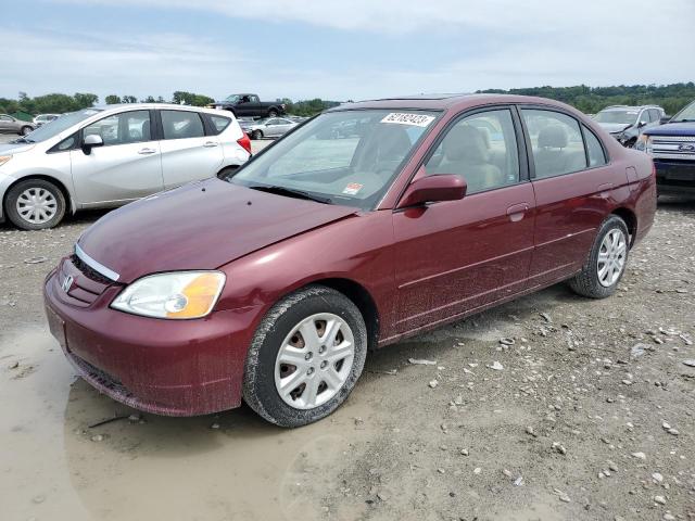 HONDA CIVIC EX 2003 with VIN 1HGES26763L022136 - Photo from auction