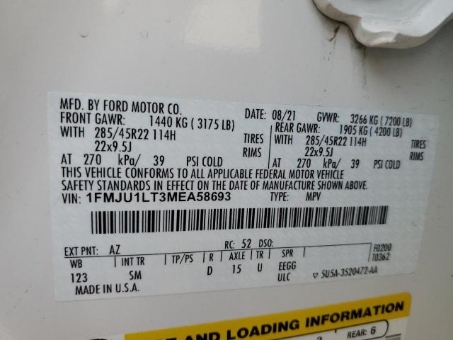 Photo 14 from auction – 2021 FORD EXPEDITION with VIN 1FMJU1LT3MEA58693