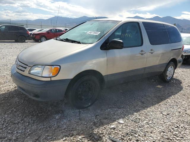 TOYOTA SIENNA CE 2001 with VIN 4T3ZF19C61U360332 - Photo from auction