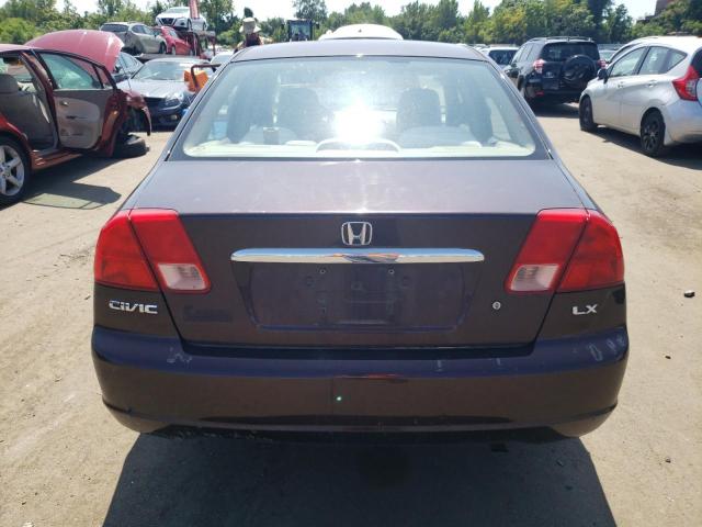 Photo 6 from auction – 2001 HONDA CIVIC LX with VIN 2HGES16541H543035