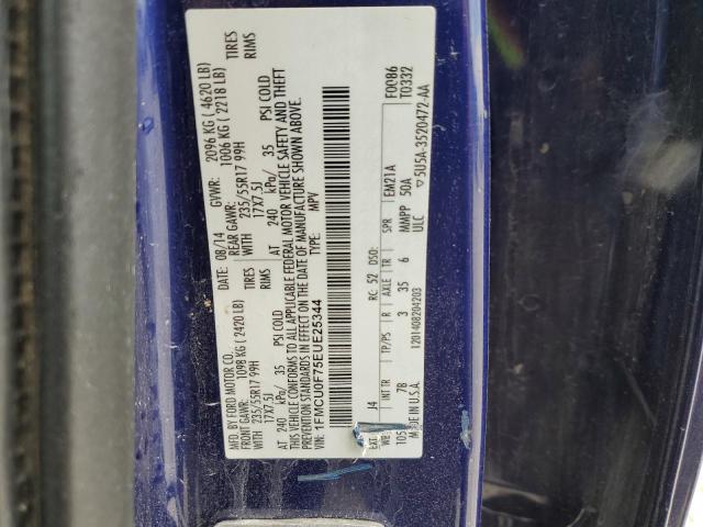 Photo 14 from auction – 2014 FORD ESCAPE S with VIN 1FMCU0F75EUE25344