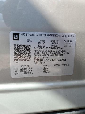 Photo 14 from auction – 2021 CHEVROLET BLAZER 2LT with VIN 3GNKBCRS6MS544243