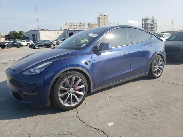 TESLA MODEL Y 2020 with VIN 5YJYGDEF1LF001313 - Photo from auction
