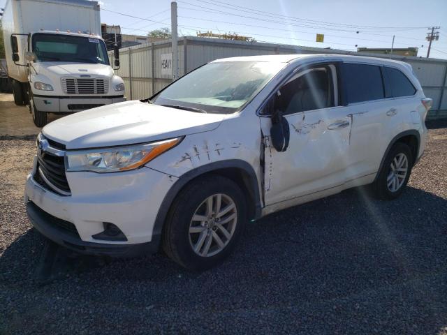 TOYOTA HIGHLANDER 2015 with VIN 5TDZKRFH1FS051712 - Photo from auction