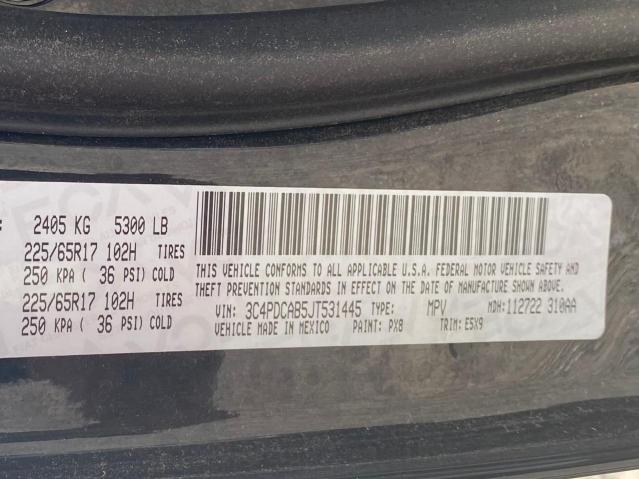 Photo 10 from auction – 2018 DODGE JOURNEY SE with VIN 3C4PDCAB5JT531445