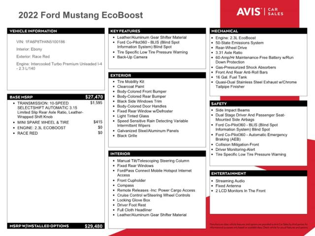 Photo 11 from auction – 2022 FORD MUSTANG with VIN 1FA6P8TH4N5100186