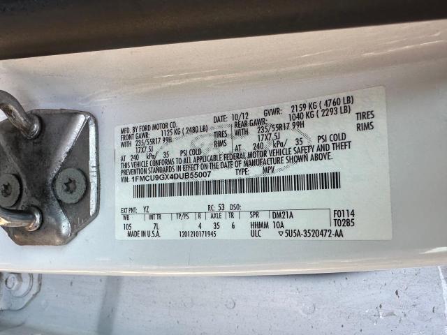 Photo 10 from auction – 2013 FORD ESCAPE SE with VIN 1FMCU9GX4DUB55007
