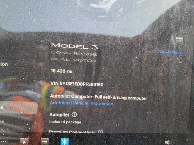 Photo 9 from auction – 2023 TESLA MODEL 3 with VIN 5YJ3E1EB8PF393160