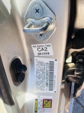 Photo 10 from auction – 2006 HONDA CIVIC HYBR with VIN JHMFA36286S012328