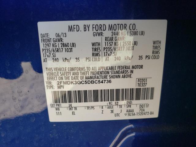 Photo 14 from auction – 2013 FORD EDGE SE with VIN 2FMDK3GC5DBC54736