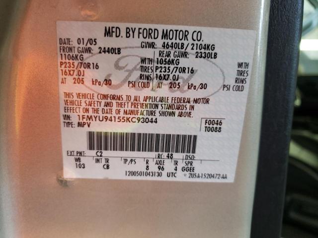 Photo 14 from auction – 2005 FORD ESCAPE LIM with VIN 1FMYU94155KC93044