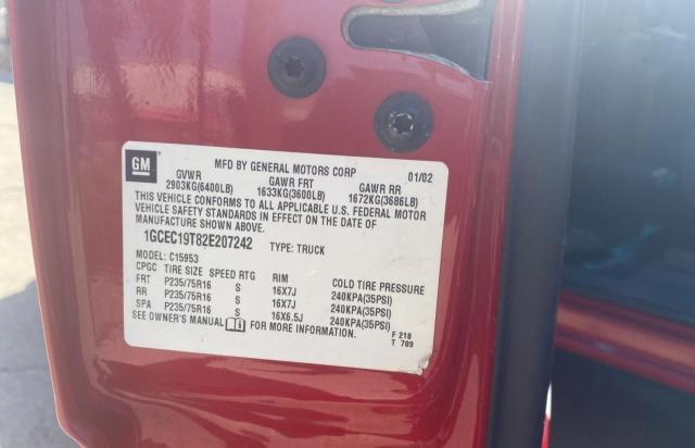 Photo 10 from auction – 2002 CHEVROLET SILVERADO with VIN 1GCEC19T82E207242