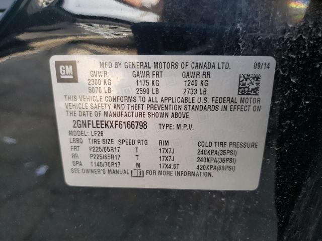 Photo 10 from auction – 2015 CHEVROLET EQUINOX LS with VIN 2GNFLEEKXF6166798