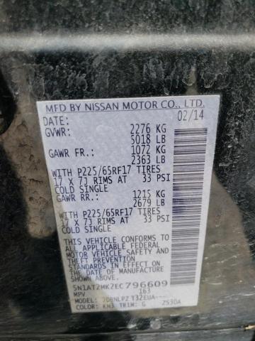 Photo 14 from auction – 2014 NISSAN ROGUE S with VIN 5N1AT2MK2EC796609