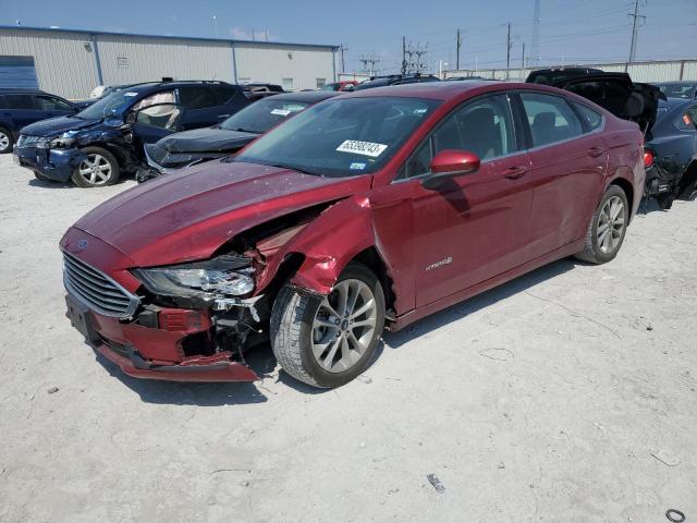 FORD FUSION SE 2019 with VIN 3FA6P0LU2KR125871 - Photo from auction