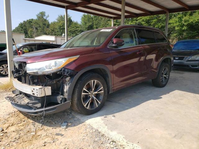 TOYOTA HIGHLANDER 2016 with VIN 5TDKKRFH0GS167146 - Photo from auction
