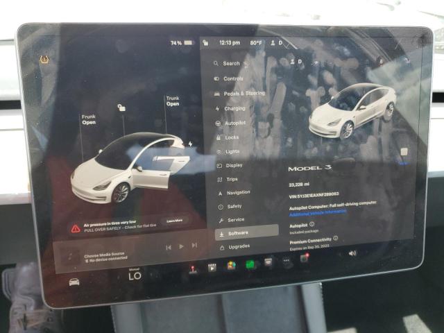 Photo 9 from auction – 2022 TESLA MODEL 3 with VIN 5YJ3E1EAXNF289063