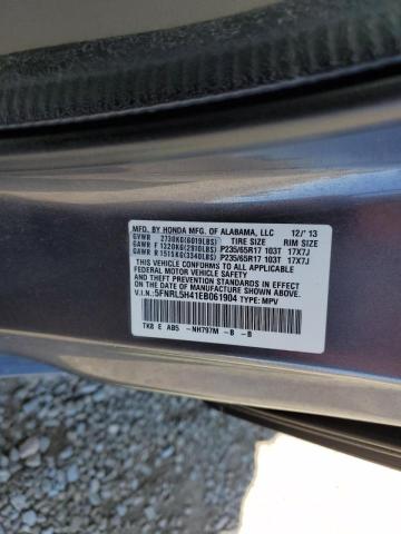 Photo 14 from auction – 2014 HONDA ODYSSEY EX with VIN 5FNRL5H41EB061904