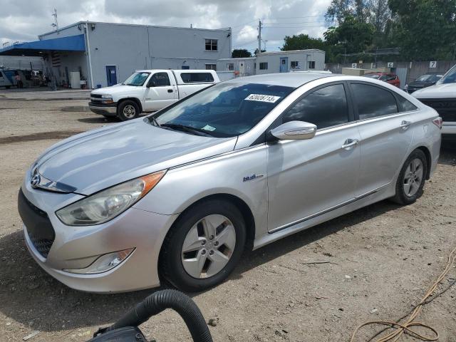 HYUNDAI SONATA HYB 2012 مع رقم تعريف المركبة KMHEC4A48CA059586 - صورة من المزاد