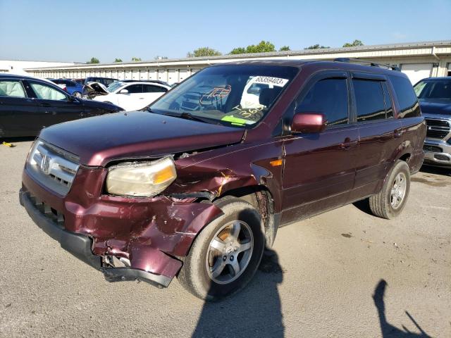 HONDA PILOT EXL 2008 with VIN 5FNYF18538B033224 - Photo from auction