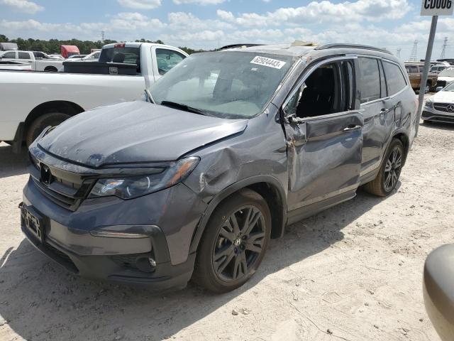 HONDA PILOT SE 2022 with VIN 5FNYF5H21NB028208 - Photo from auction