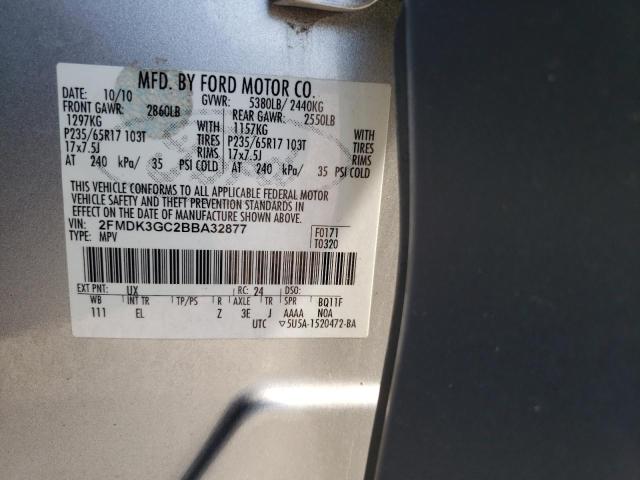 Photo 14 from auction – 2011 FORD EDGE SE with VIN 2FMDK3GC2BBA32877