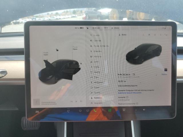 Photo 9 from auction – 2020 TESLA MODEL 3 with VIN 5YJ3E1EA5LF643715