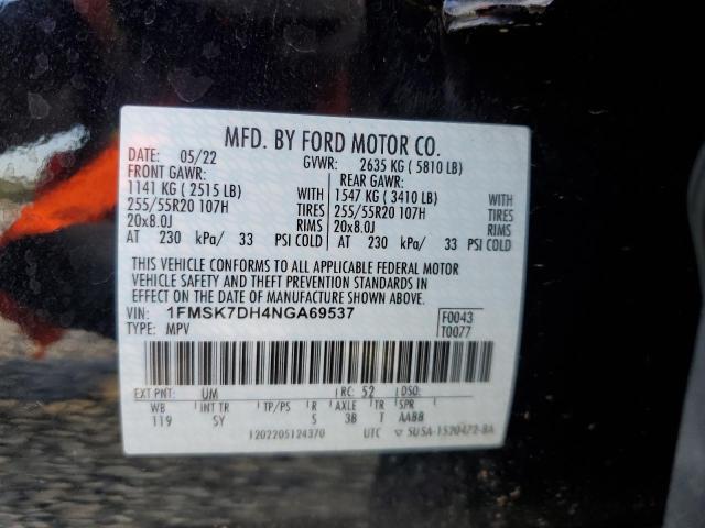 Photo 14 from auction – 2022 FORD EXPLORER X with VIN 1FMSK7DH4NGA69537